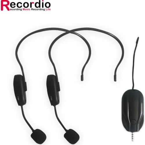 GAW-105A Green Audio UHF Wireless Headset/ Lavalier Microphone with Bodypack Transmitter and Receiver for Camera and Phone
