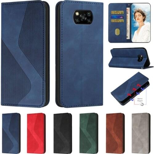 For Xiaomi Poco X3 Pro Case PocoX3 Pro Leather Magnetic Case For Coque Xiaomi Mi Poco X3 Pro Cover Wallet Flip Phone Cases Etui