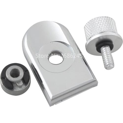 Chrome Rear Fender Aluminium Seat Bolt Tab Screw Mount Knob Cover Seat Nut Fits For Harley Wholesale 10 sets