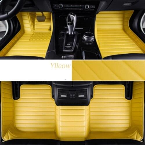 Colorful Full Covered Waterproof Carpet Custom Car Floor Mats for JEEP Compass Grand Cherokee Commander Wrangler Patriot