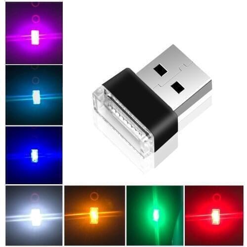 Mini LED Car Light Auto Interior USB Atmosphere Light Plug and Play Decor Lamp Emergency Lighting PC Auto Products