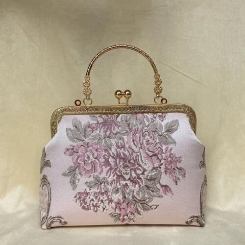 Autumn Vintage Fashion Palace Flowers Bag Bags Chain Women Shoulder Crossbody Messenger Bag Womens Handbags Lock Shell Bags Bag