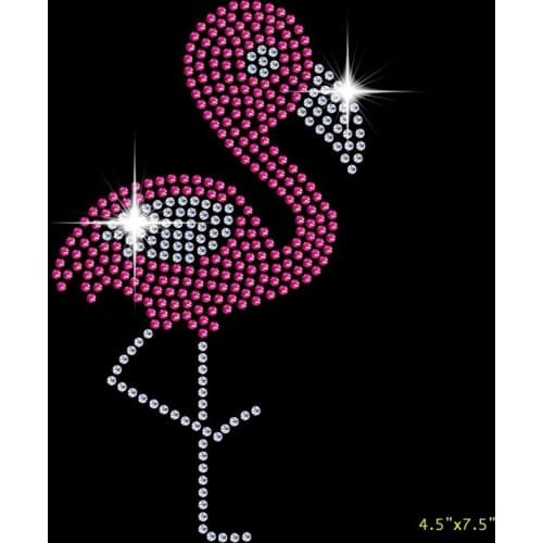 Bird sticker iron on applique patches hot fix rhinestone transfer motifs designs iron on transfer fixing rhinestones for shirt