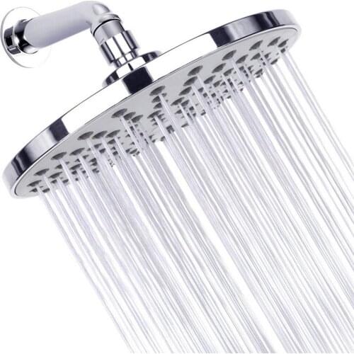 Bathroom Shower Head 8-inch Round Electroplating Shower Faucet Ultra Slim Large Rainfall Shower Head Bathroom Accessaries