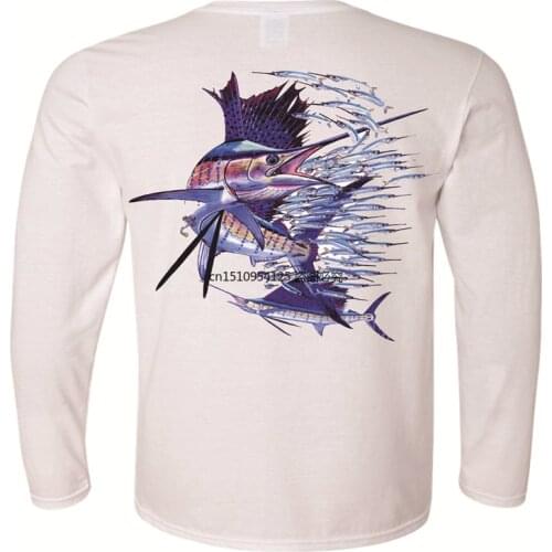 Wholesale Custom Logo Professional Breathable Long Sleeve Quick Dry Fishing Shirts，Mens Upmarket Fishing Jersey Clothes Shirt