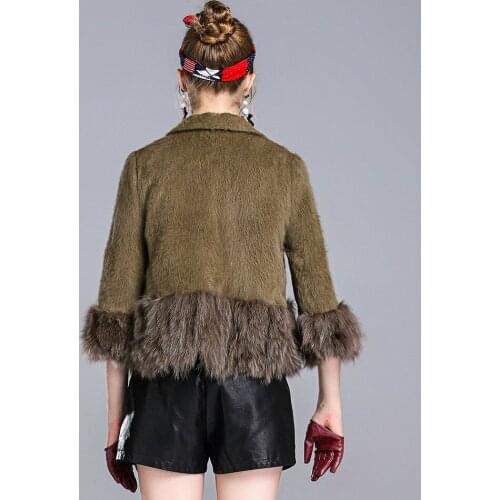 Fox Fur Collar Coat Female Jacket Autumn Winter Coat Women Clothes 2020 Korean Vintage Short Tops Manteau Femme ZT4859
