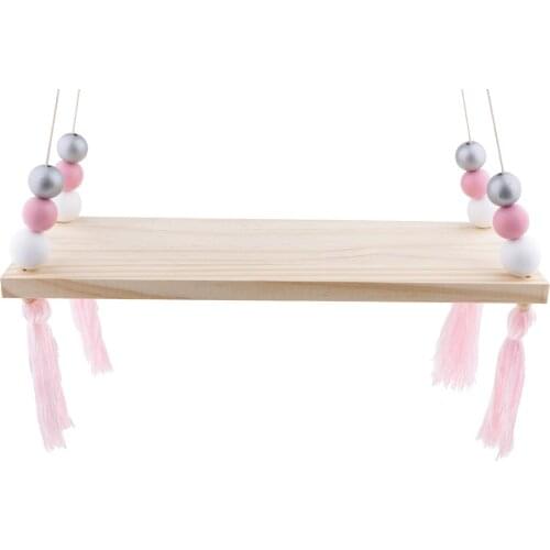 Hanging Shelf Floating Wall Shelves Storage Display Books Home Room Balcony Decor