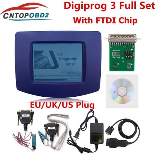 DHL free V4.94 OBD Version Digiprog 3 Odometer Programmer Mileage Correct Digiprog3 OBD FT232BL&93C46 DIGIPROG OBD ST01 ST04