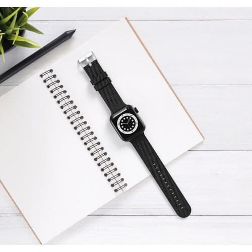 Fashion Silicone Apple Watch Band 40 44MM Buckle Watch Band for iWatch Series 6 5 4 3 2 1 SE 38 42MM Strap Accessories Bracelet