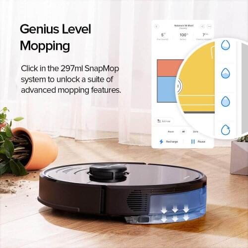 New Global Version Roborock S6 MaxV Robot Vacuum Cleaner ReactiveAI and LiDAR Navigator 2500pa Strong Suction Intelligent Mop