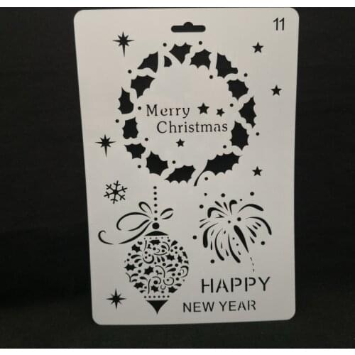 Christmas Layering Stencils for DIY Scrapbooking/photo album Decorative Embossing DIY Paper Cards Crafts
