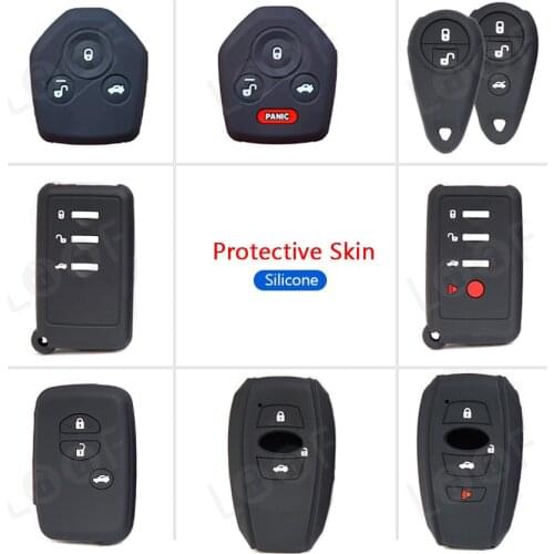 Silicone Car key fob case cover protected skin for Subaru B9 Legacy impreza forester xv trezia BRZ wrx levorg outback keyless