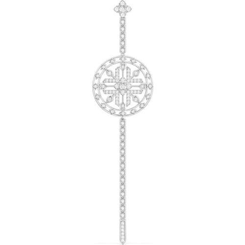 UMGODLY Luxury Brand 1PC Harmony Healing Long Earring with Chain Snowflake Totem Zirconia Stones Women Gift Party Jewelry