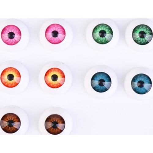 10 pairs / lot 20MM BJD Doll 5 Colour Acrylic Eyes For Reborn Doll Color Eyeball For Blyth Dolls Diy BJD Doll Accessory