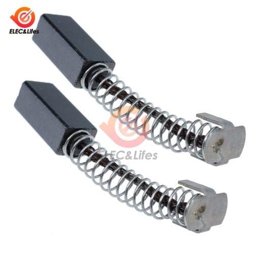 10Pcs Angle Grinder Carbon Motor Brushes Repair Replacement 14x6x5mm Carbon Brushes Spare Parts For Electric Motors Dremel