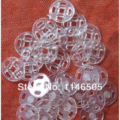 12.5mm 50set/lot Kids Accessories Nylon Button Round Snap Mini Buttons Transparent Sewing Garment Buttons Scrapbooking