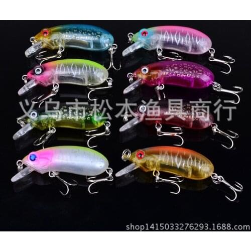 160pcs/lot 2.6" 6.5cm classic hard plastic lures Bait bait lures 0.37OZ 10.5g rock bionic bait DW-1010