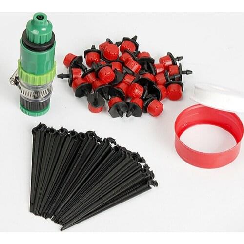 25M DIY Drip Irrigation System Automatic Watering Garden Irrigation Spray Self Watering Kits Garden with Adjustable Drippers