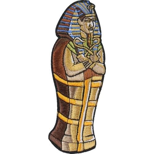 5PCS Egypt Pharaoh Patches Embroidery Applique Iron on Patches for Clothing Stripes Sew on Fabric Badge DIY Apparel Accessories