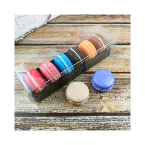 50pcs Clear Plastic Packaging Boxes different sizes PVC Cosmetic Bottle Electronic Gift Boxes Cake Candy Macaron Packing Box