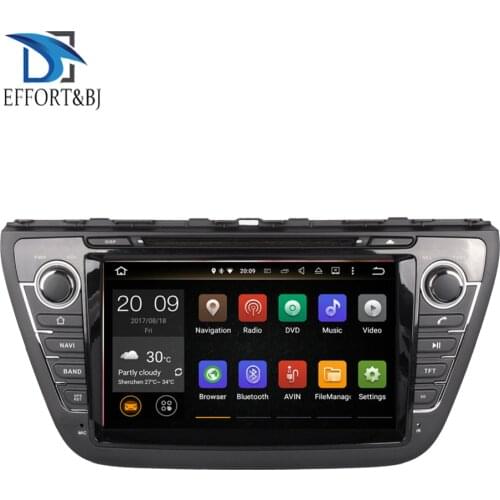 Android 9.0 System Car GPS DVD Player Head Unit for Suzuki SX4/S cross 2013-2019with Stereo Radio Navi Steering wheel multimedia