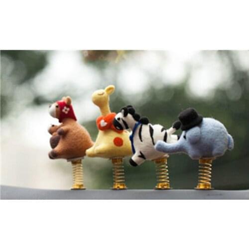 Car animals cartoon set wool needlepoint kit wool felt needle felting decoration craft needlecraft DIY handmade