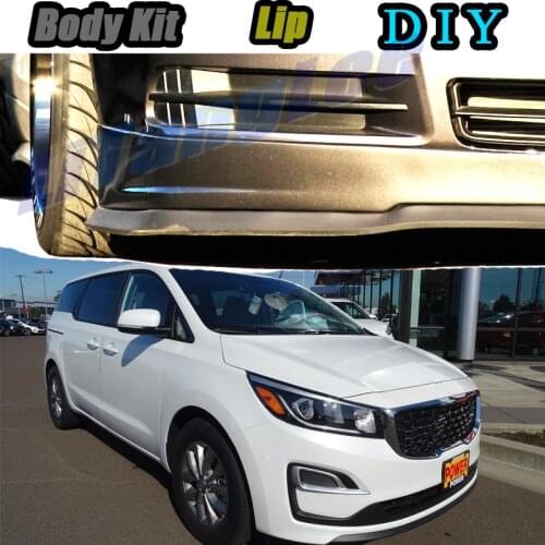 Car Bumper Lip Front Spoiler Skirt Deflector For KIA Carnival R / Sedona KV-II VQ YP KA4 Modified Body Kit VIP Hella Flush Lips