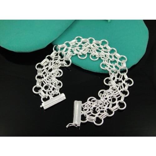 S925 Sterling Silver color Jewelry Bracelets, S925 Sterling Silver color Jewelry jewelry,Brand New B281
