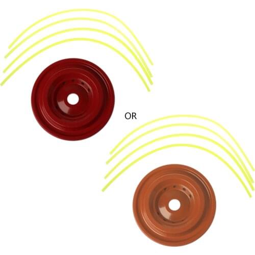 Aluminum Alloy Grass Trimmer Head with 4 Cables Brush Cutter Accessory Universal Dropship