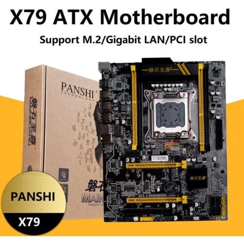 PANSHI X79L LGA2011 Pin X79 Mmotherboard Support M.2 Gigabit LAN PCI Slot USB3.0