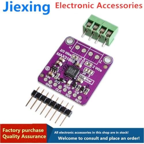 MAX31865 platinum resistance temperature sensor detector module temperature acquisition RTD/PT100-PT1000