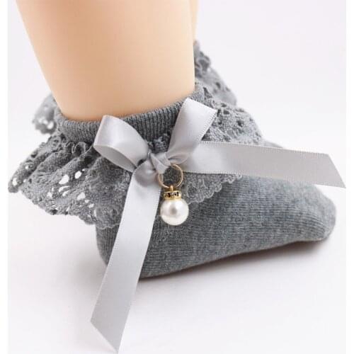 Lace Bows Kids Socks Princess Summer Autumn Baby Girl Socks For Children Toddler Girls Short Socks Sokken Skarpetki