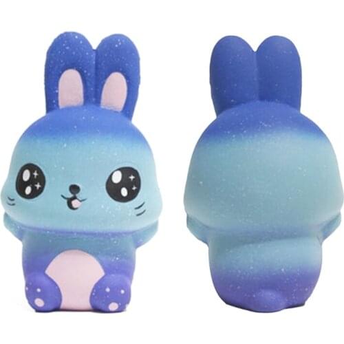 New Starry Sky Rabbit Jumbo Squishy Slow Rising Squeeze Stress Relief Kid Toys F3ME