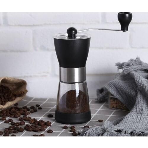 New Ceramic Grinding Core Washable Grinder Manual Handmade Coffee Bean Burr Grinder Manual Food Herb Grinders Gadgets Bottle
