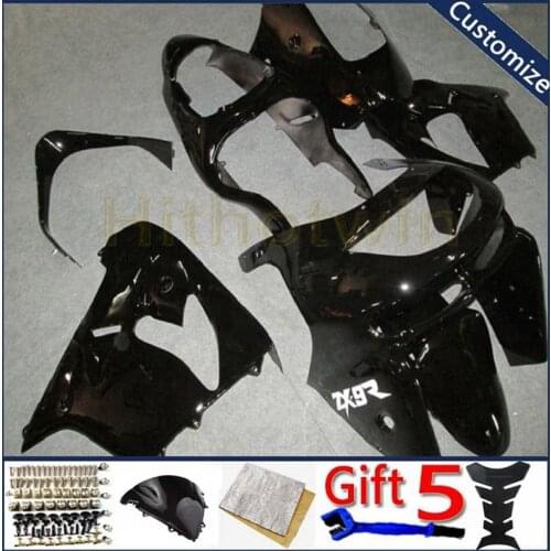 Motorcycle fairings For ZX9R 1998 1999 ZX-9R 98-99 bodywork kit motorcycle panels Custom black