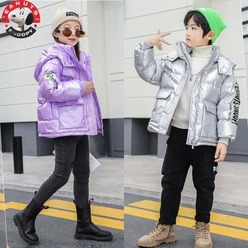 Autumn Winter Kids Down Jackets For Girls Boys 2-6-8 Years Outerwear Clothes Children Warm Down Coats Fashion 2021new