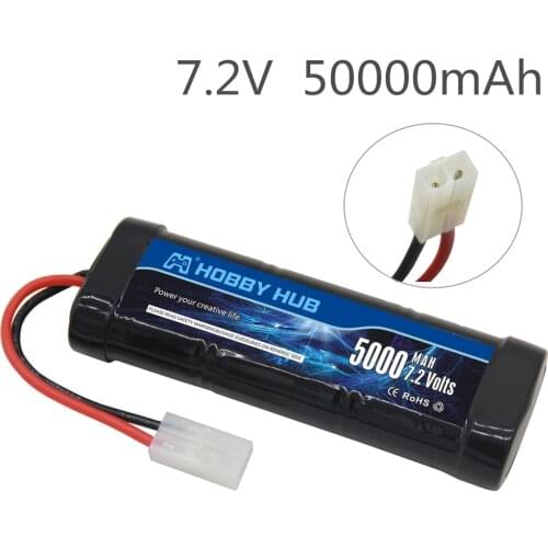 SC*6 Cells 7.2V 5000mAh 15c with Tamiya Plug Rechargeable Ni-MH Battery Pack for RC Remote control toys RC Cars 7.2 v Battery