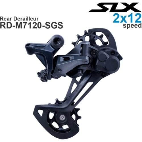 SHIMANO SLX M7100 2x12 Speed Rear Derailleur RD-M7120-SGS - SHIMANO SHADOW RD+10-45T Original