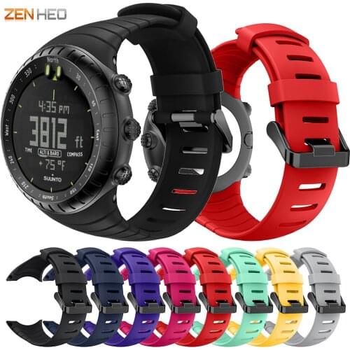 Silicone Bracelet Strap Watch Band for Suunto Core Band Strap Replacement Wristband for Suunto Core Bands Outdoor Sport Strap