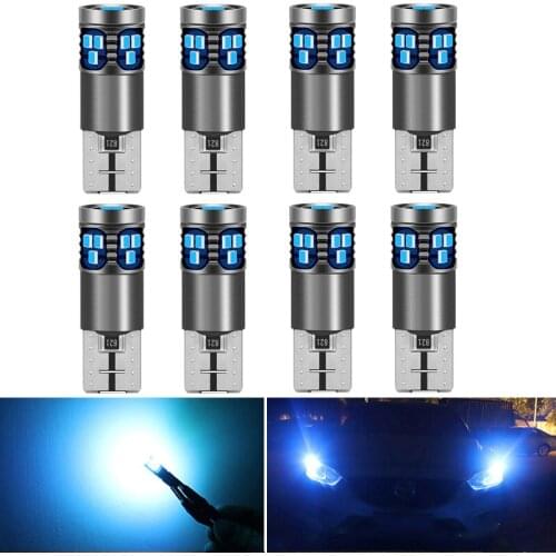 1pack T10 W5W LED Bulbs 194 168 Car Reading Lights Interior Lamps 6000K White For Ford Focus 2 3 Fiesta Fusion Ranger Kuga S Max
