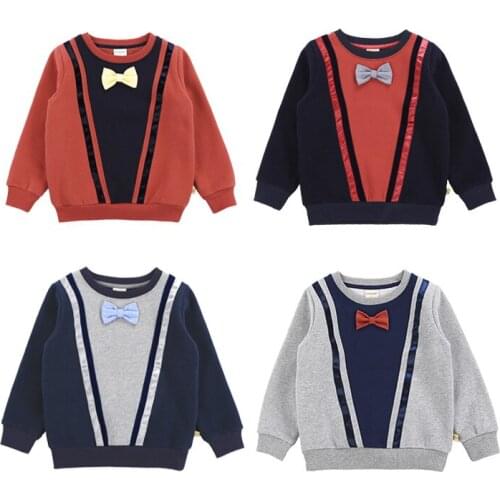 Toddler Boys Hoodies Autumn Winter Thicken Fashion Stitching Sweatshirts for Boys Kids Clothing 2020 Baby Children Pullover New