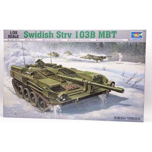 Trumpeter Assembly Tank Model 1/35 Swedish Strv103B Main Battle Tank World Famous Vehicle