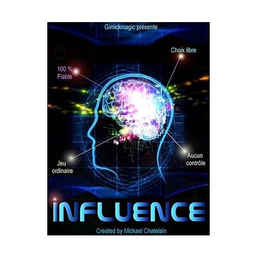 Influence (Gimmick+online instruct) by Mickael Chatelain Street Magic Props Illusions Close up Magic Fun Magician Magia Toys