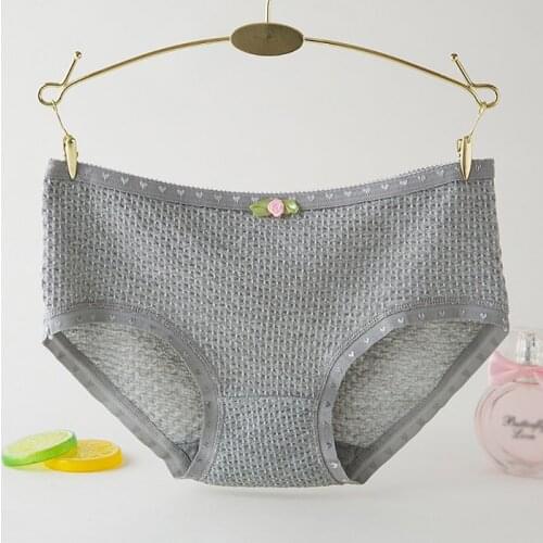 Women Cotton Breathable Stretchy Moisture-wicking Seamless Solid Underwear Panties Briefs Underpants