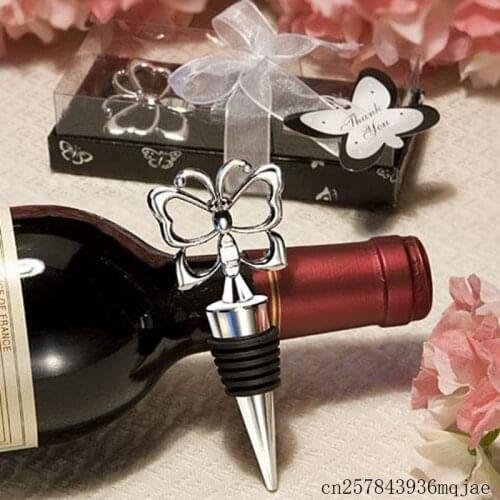 100pcs Butterfly Theme Wine Bottle Stopper Buttlerfly Wine Stoppers Wedding Favors and Gifts Giveaways for Guests