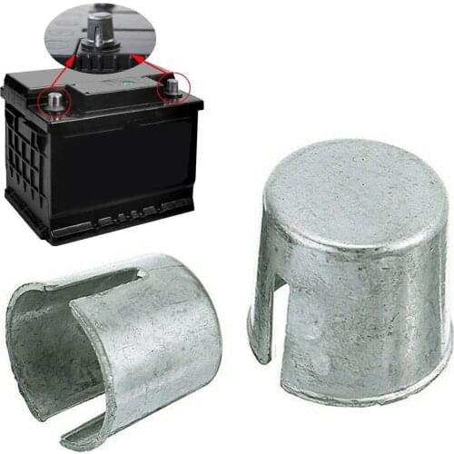 2Pcs Car Auto Battery Terminal Converters Positive Negative Post Electrical Components Repair Shim Car Battery Post Repair Shim