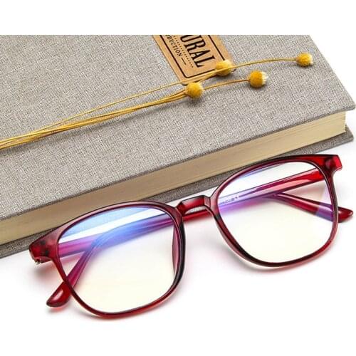 2020 Vintage Square Anti-blue Light Optics Myopia Women Eyeglasses Fashion Plastic Glasses Classic New Men Computer Eye Glasses