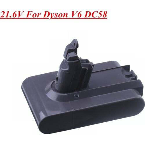 21.6V 6000mAh Replacement Battery for Dyson Li-ion Vacuum Cleaner SV09 SV07 SV03 DC58 DC61 DC62 DC74 V6 965874-02 Animal Battery
