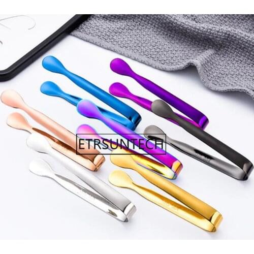 300pcs Ice Sugar Clip Stainless Steel Barbecue BBQ Food Ice Tongs Wedding Party Buffet Bar Home Kitchen Tools