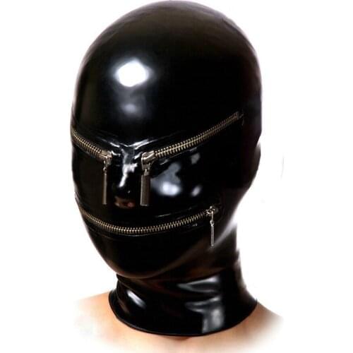818 Latex Rubber Gummi Zippers Masks Hoods customized catsuit suit costume 0.7mm